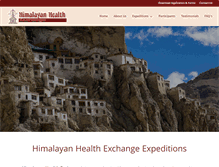 Tablet Screenshot of himalayanhealth.com